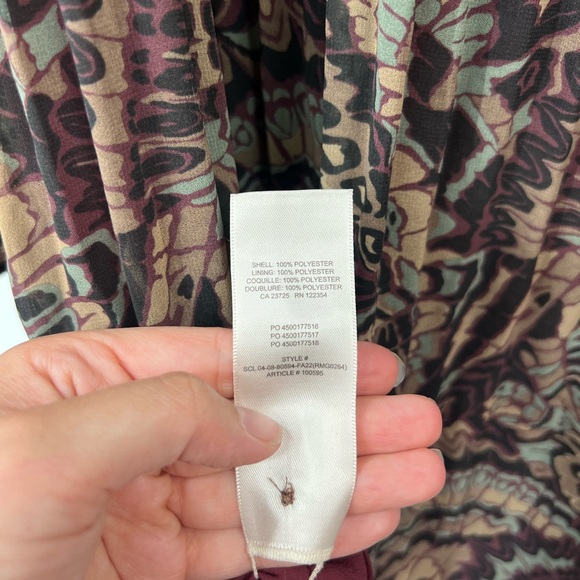 Aritzia Wilfred Daydreamer Pleated Printed Mini Dress - Picture 7 of 7